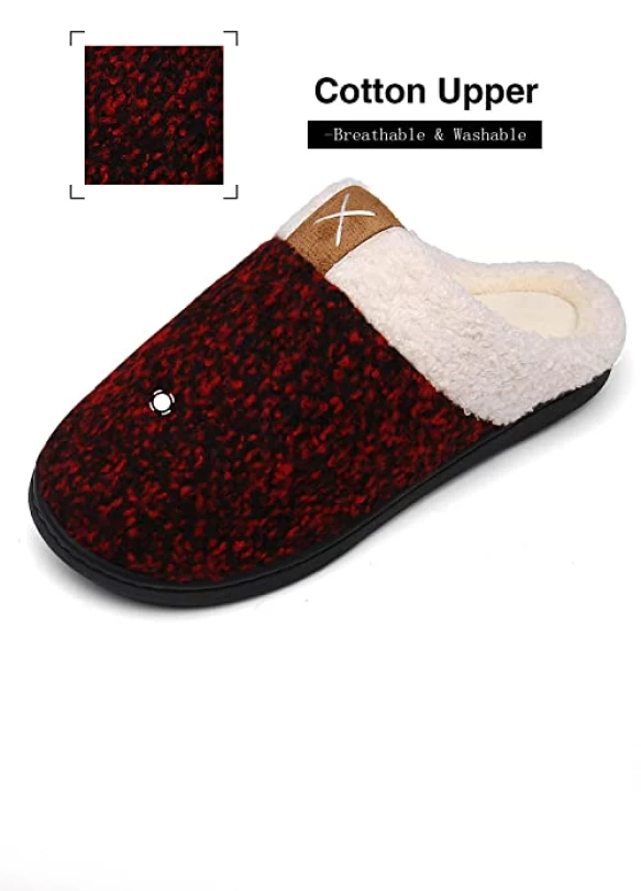 1_Pantuflas de invierno antideslizantes y cómodas para hombre y mujer Mishansha