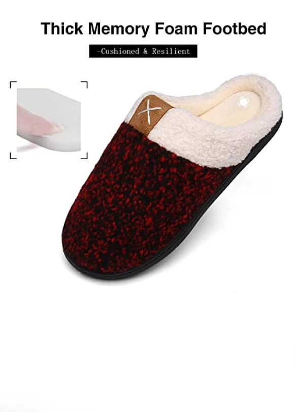 3_Pantuflas de invierno antideslizantes y cómodas para hombre y mujer Mishansha