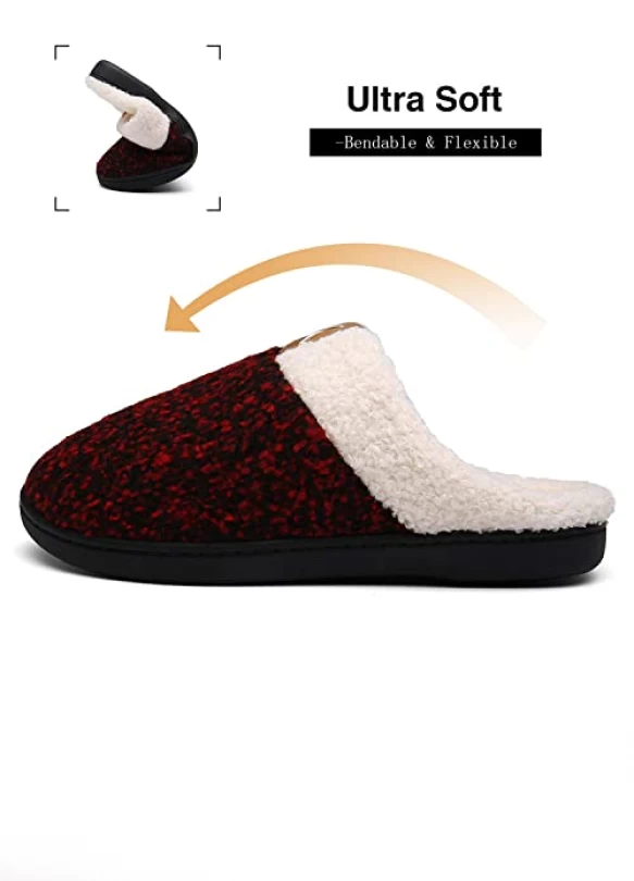 2_Pantuflas de invierno antideslizantes y cómodas para hombre y mujer Mishansha