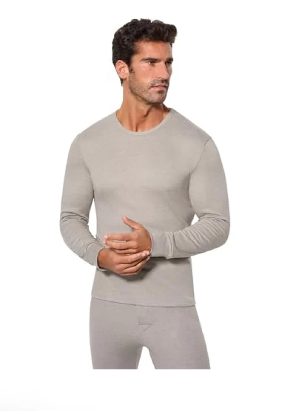 main_image_Abanderado Termal Fibra de Invierno Capa de Base Superior, Gris, L/52 para Hombre
