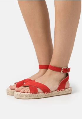 LEATHER - Sandalias con plataforma - red