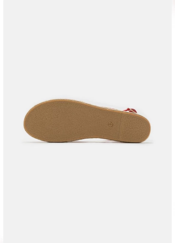 3_LEATHER - Sandalias con plataforma - red