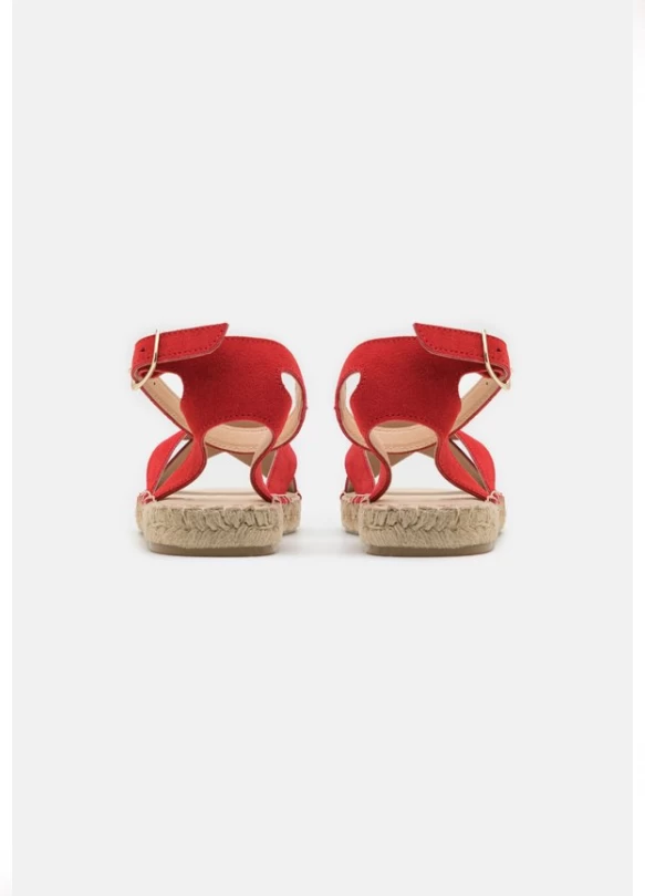 2_LEATHER - Sandalias con plataforma - red