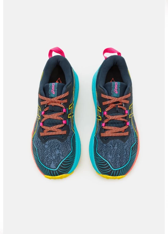 2_ GEL TRABUCO 11 - Zapatillas de trail running verde y azul