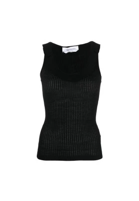  Top de lana a rayas para mujer