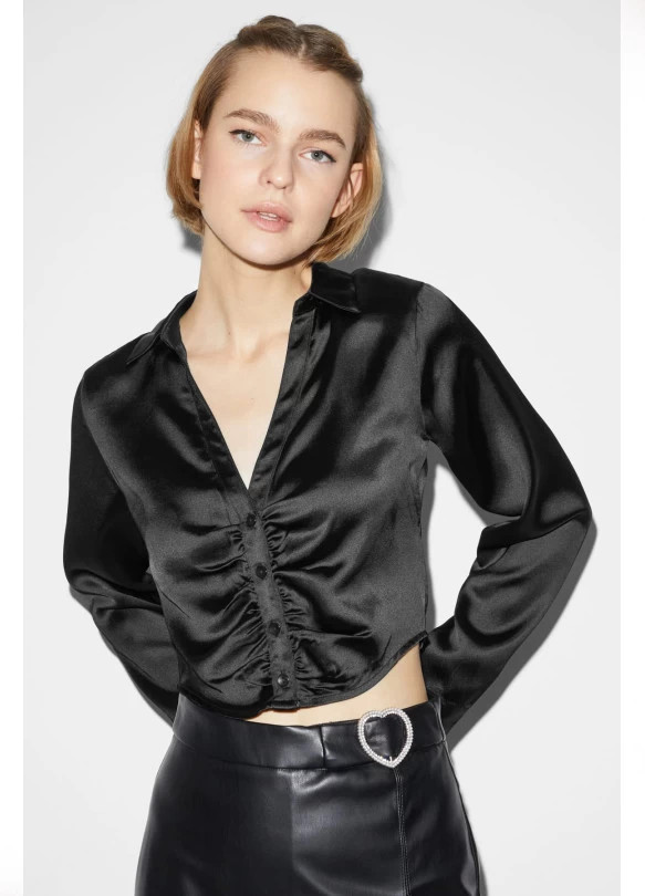 main_image_ C&A -blusa crop de raso, , Talla: 42