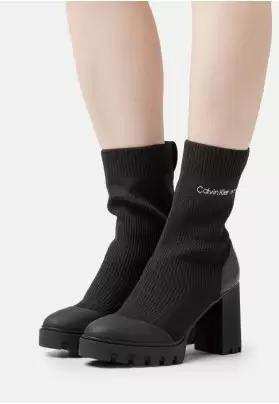  PLATFORM KNIT SOCK - Botines con plataforma
