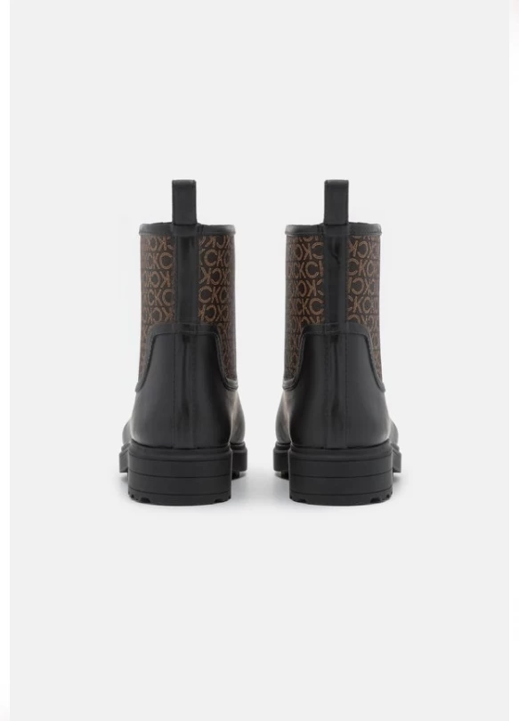 2_RAIN BOOT - Botas de agua - black/brown mono
