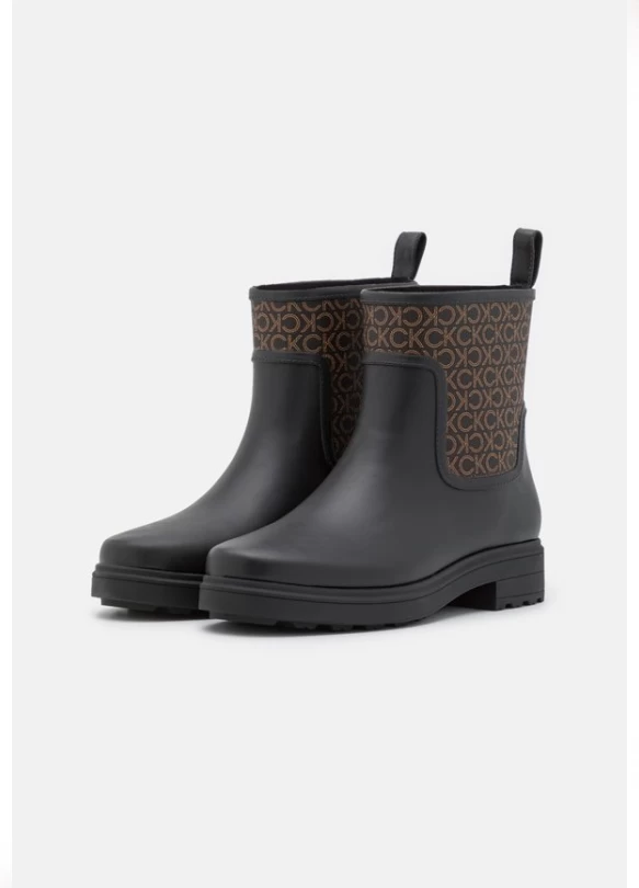 1_RAIN BOOT - Botas de agua - black/brown mono