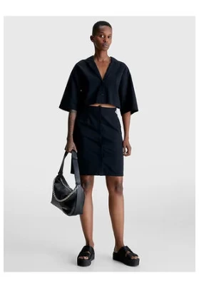  Vestido camisero con recorte milrayas