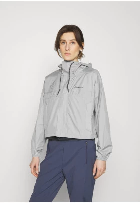 FLASH CHALLENGER™ CROPPED - Chaqueta Hard shell - grey