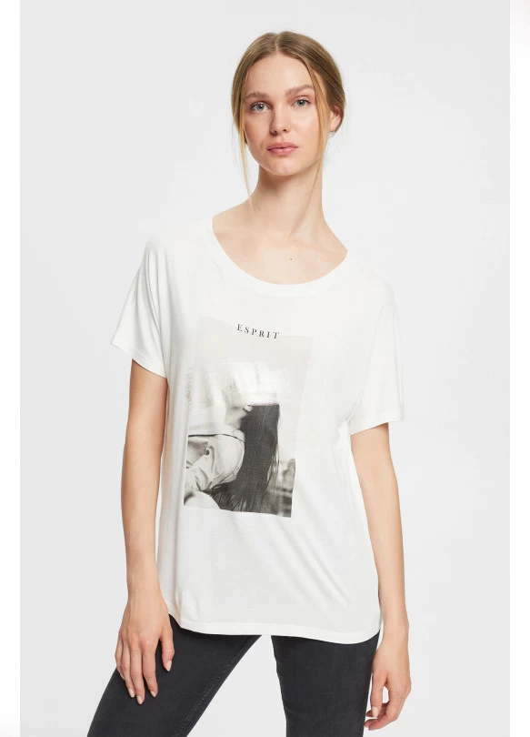 main_image_ Camiseta foto blanco y negro viscosa