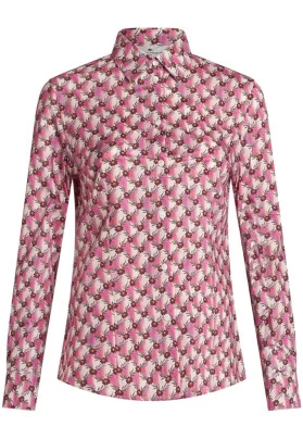 Camisa floral con monograma