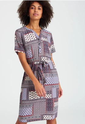 Vestido camisero - print