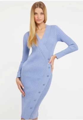 BODYCON MIDI - Vestido de tubo - azzurro