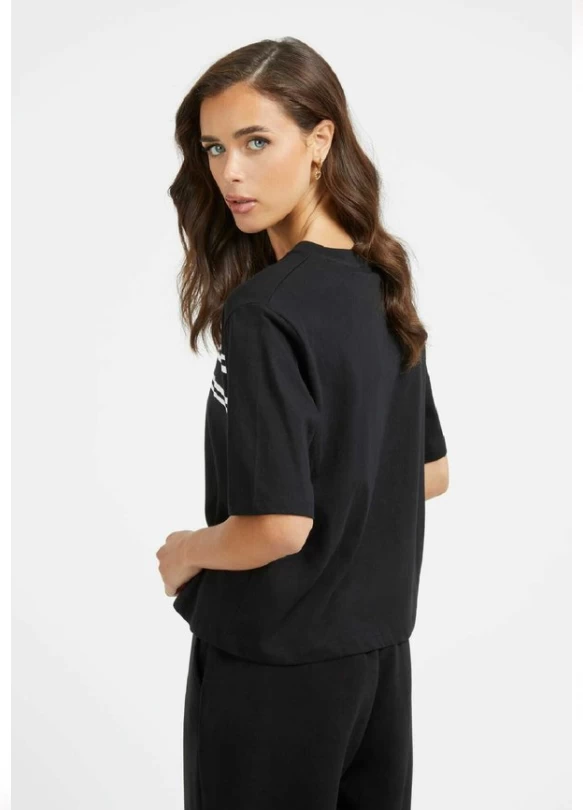 1_ CROPPED MIT FRONTLOGO - Camiseta estampada