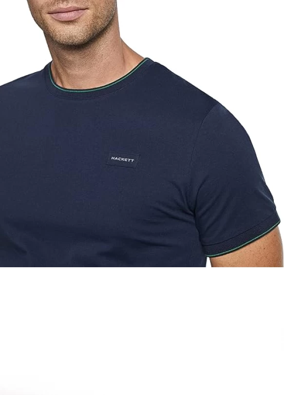 1_Camiseta Hackett London con distintivo HS para hombre.