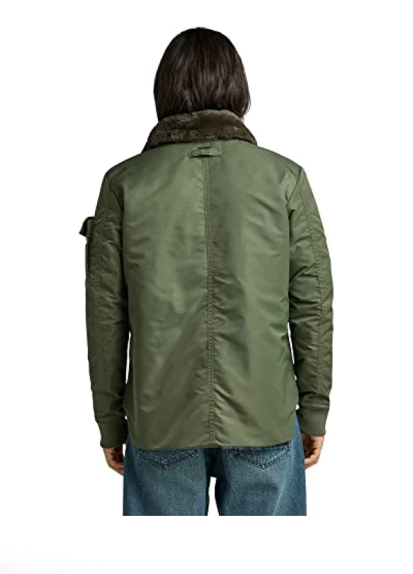 1_G-Star RAW Field Liner Jacke, Chaquetas para Hombre, Verde (lt hunter D21994-C143-8165), XS