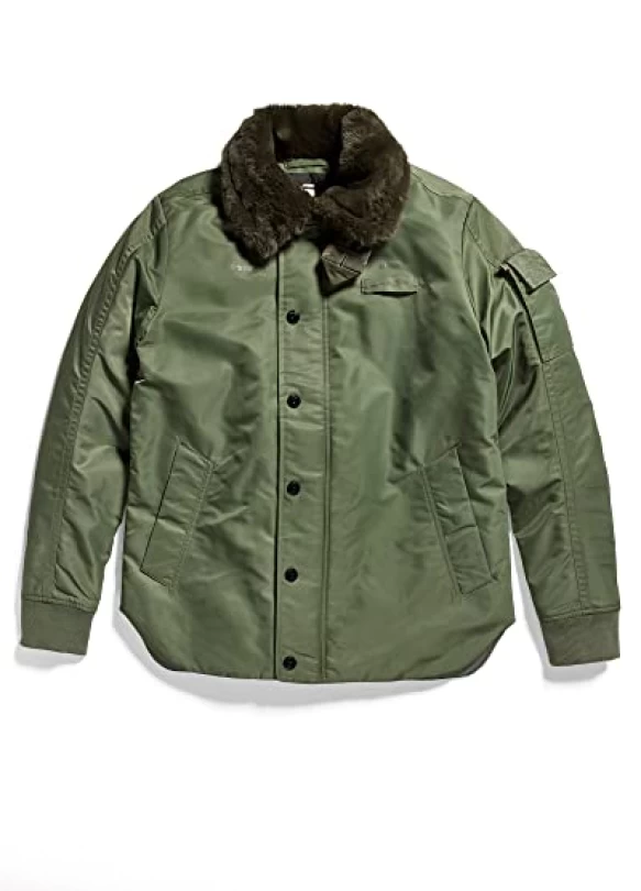 3_G-Star RAW Field Liner Jacke, Chaquetas para Hombre, Verde (lt hunter D21994-C143-8165), XS