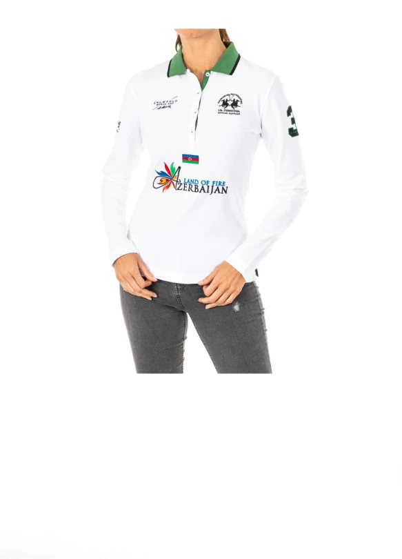 main_image_ Polo de Manga Larga con Diseño Original para Mujer