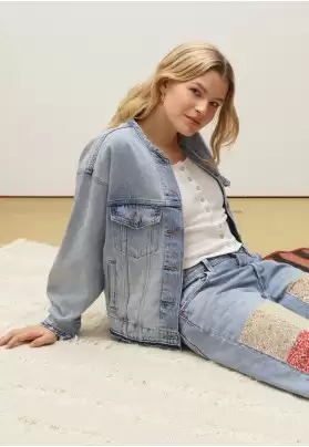  CUSTOMIZED 90S TRUCKER - Chaqueta vaquera