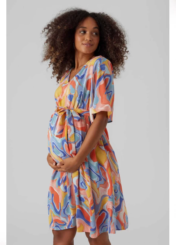 3_Vestido corto manga 2/4 maternity