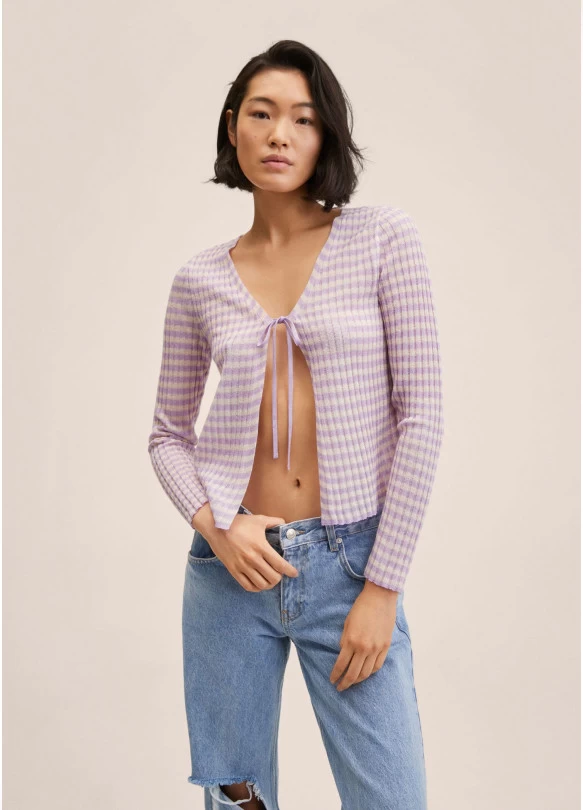 main_image_Cárdigan crop punto