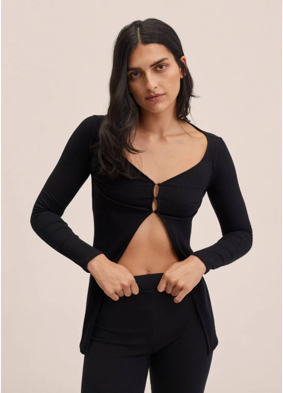 main_image_Cárdigan punto canalé