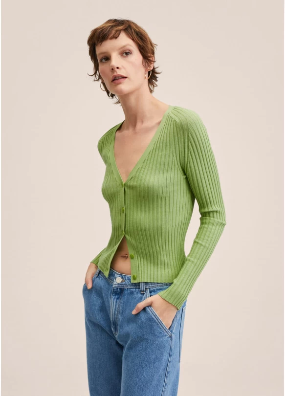 main_image_Cárdigan punto canalé