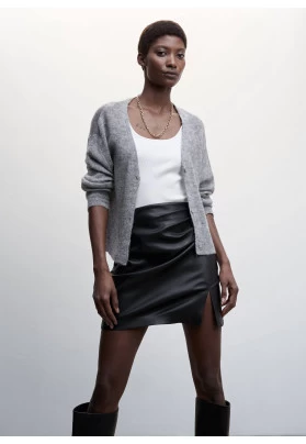 Minifalda efecto piel