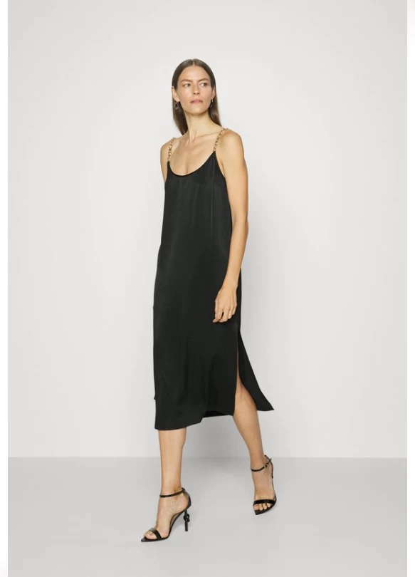 2_EMPIRE STRAPS SLIP  - Vestido de cóctel - black