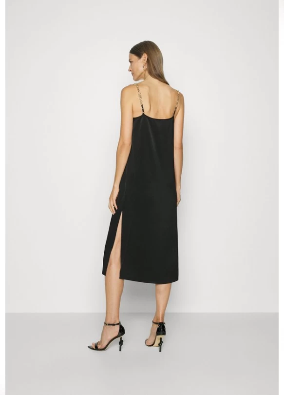 1_EMPIRE STRAPS SLIP  - Vestido de cóctel - black