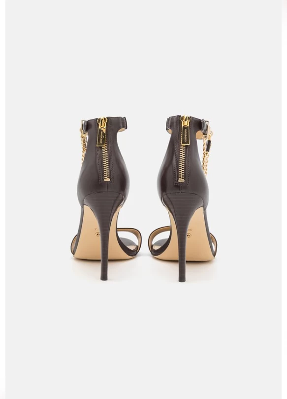 2_HAMILTON - Sandalias de tacón - chocolate