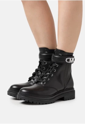 PARKER - Botines con cordones - black