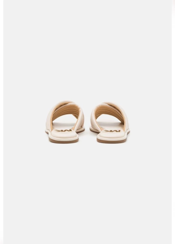 2_PORTIA SLIDE - Sandalias planas - light cream