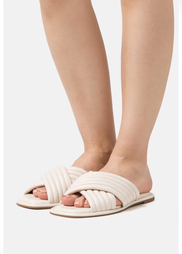 main_image_PORTIA SLIDE - Sandalias planas - light cream