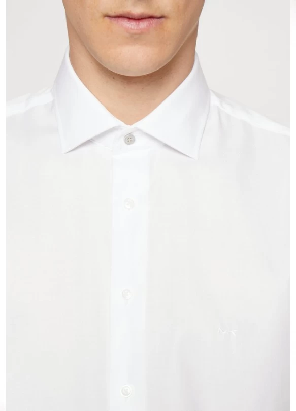 3_SOLID DOBBY MODERN SHIRT - Camisa elegante