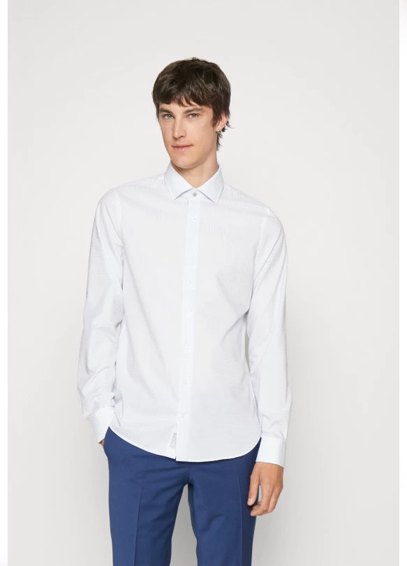 main_image_SQUARE DOBBY SLIM FIT - Camisa elegante