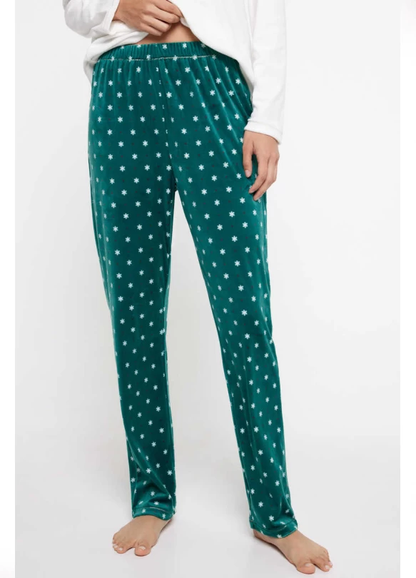 2_Pijama largo navideño verde