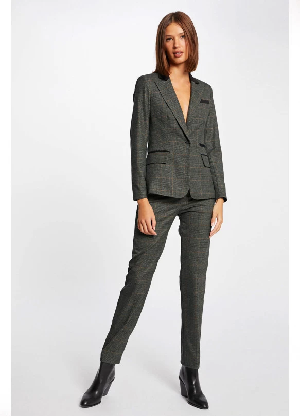 main_image_ Pantalón recto cuadros