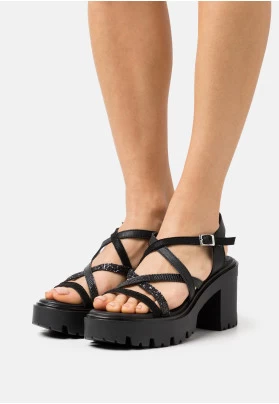 EMELINE - Sandalias de tacón - black
