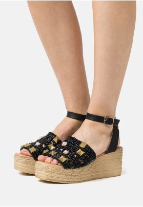 Sandalias con plataforma - black