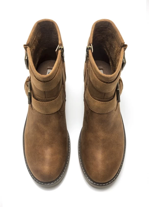 2_TACÓN - Botines con plataforma - marron
