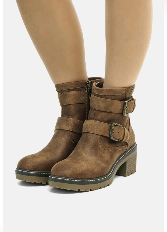 main_image_TACÓN - Botines con plataforma - marron