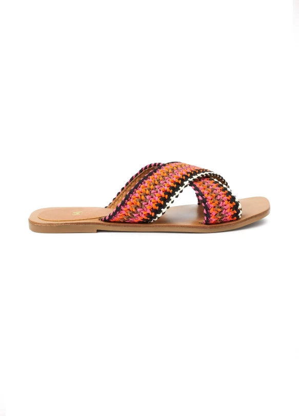 main_image_ CROSSOVER MULE SANDALS - Sandalias planas
