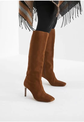 FOREVER COMFORT SQUARE TOE - Botas - tan brown