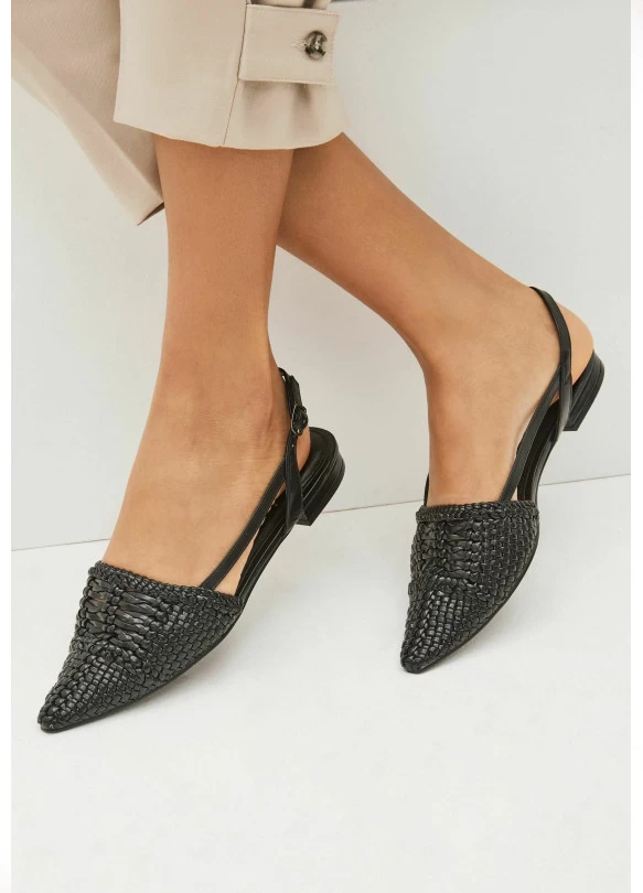 main_image_ FOREVER COMFORT® WEAVE SLINGBACK FLAT SHOES - Bailarinas