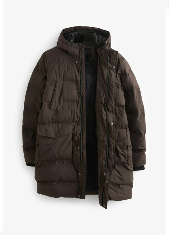 2_LONG SHOWER RESISTANT PUFFER - Parka - chocolate brown