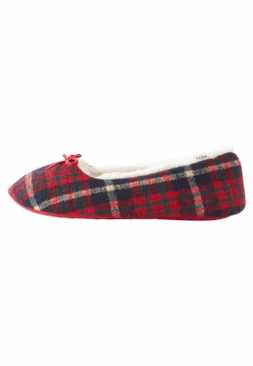 Pantuflas - red check