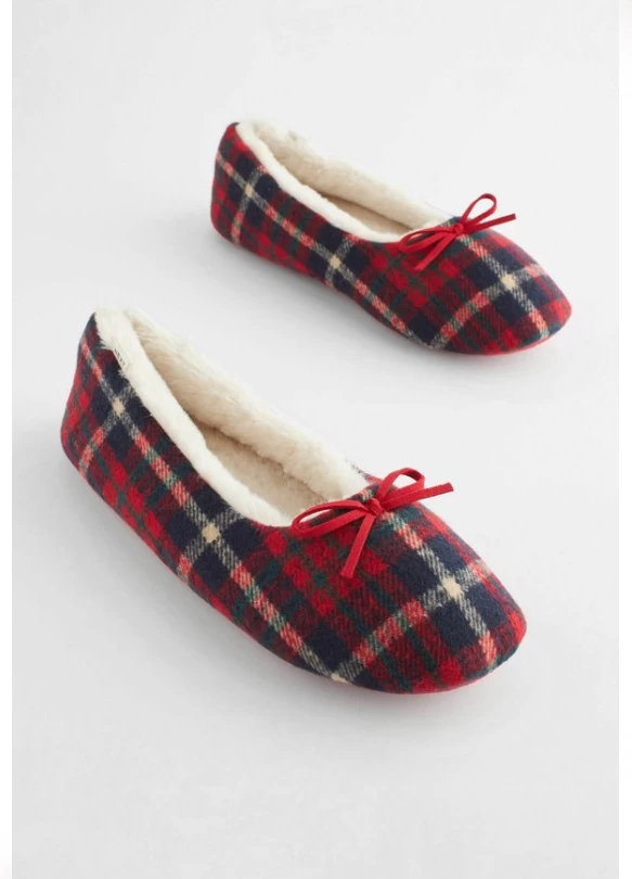 1_Pantuflas - red check